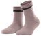 FALKE Damen Hausschuh-Socken Cuddle Pads W HP Baumwolle rutschhemmende Noppen 1 Paar, Rot (Rosewood 8490), 35-38