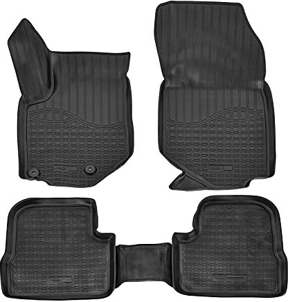 Norm Liners | 3D Gummimatten Auto Matten Fussmatten Kompatibel mit Corsa F ab 2019, Rand cca 4cm, Allwetter, 4Tlg, Premium Qualität