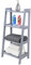Taylor & Brown Grey 4 Tier Ladder Shelf Wooden Storage Unit Rack Display Shelving Stand Free Standing Space Saving for Bathroom Living Room - H90cm x W43cm x D30cm