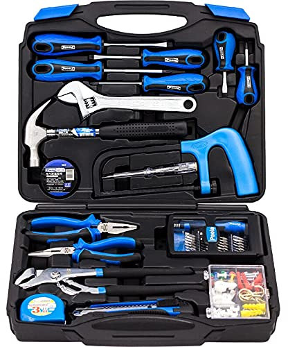 China Premium Tool Universal- und Haushalts-Werkzeugkoffer, Werkzeug-Satz, 107-teilig, mit Zange/Rollgabelschlüssel/Schraubendreher/Hämmern/Handsäge/Maßband