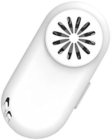 Personal Air Purifier, Portable Fan for Face Mask,Small Air Purifier Fan for Mask Mask Fan,Clip-on Electric Face Shield Cooling Fan, Face Mask Air Fan Circulator for Outdoor Travel Summer. (White)