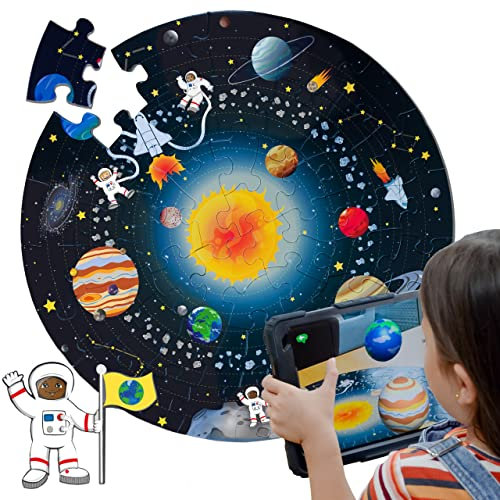 50 Piece Solar System Puzzle Age 3+ - 60 x 40 cm. Large Pieces - Learn More About Space