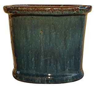 TucanoHamburg Blumentopf, Modell Zylinder Jade, grün 38x30cm, frostfest