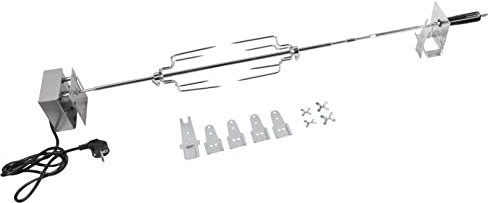 Campingaz juego para asar pollos u otras aves, asador universal para barbacoas Campingaz 3 Series y 4 Series, pincho eléctrico con tenedor y motor