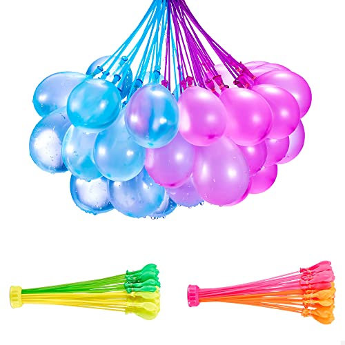 COLORBABY 47134 Wasserballons Bunch O Balloons mit Pumpe und Schnellfüllung x 100, Füllen und Schließen in 60 Sekunden, Wasserballons, Wasserspiel für Kinder, Wasserballons schnell befüllen