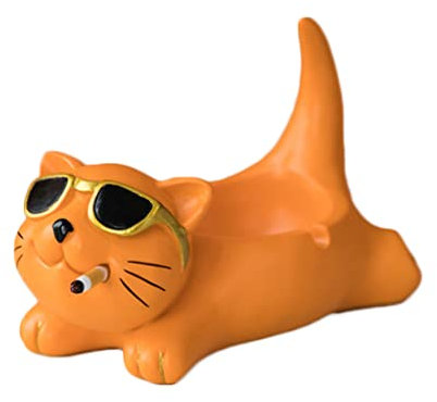 Elegant Katze Aschenbecher Harz Desktop Zigarettenaschenbecher Indoor kreative Coole rauchende Aschenbecher Auto Büro Wohnzimmer Aschenbecher Ornament Einfach zu verwenden