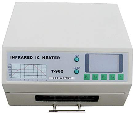 T962 Soldadura infrarroja BGA IC Calentador Horno de reflujo Cajón con Ventana 180 × 235 mm 800 vatios
