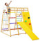 Maxmass Wooden 8-in-1 Kids Climbing Frame, 8-in-1 Climber Playground with Slide, Monkey Bars, Gymnastics Rings, Rope Ladder and Swing, Multifunctional Jungle Gym Playset for Indoor