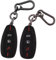 ERMWALR 2 pièces Coque de clé de Voiture Compatible avec Ford Fiesta Focus C-Max Galaxy B-Max Grand C-Max Kuga Mondeo S-Max Smart Car Remote Key Fob Case Lot de 2 (Frd-3-BB)