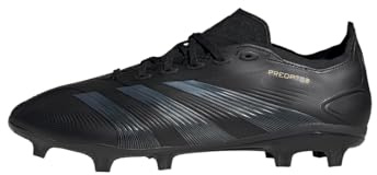 adidas Unisex Predator League Football Boots Firm Ground, Core Black/Carbon/Gold Metallic, 48 2/3 EU