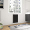 600x408mm Black Flat Panel Radiator Horizontal Vertical Designer Central Heating Rads