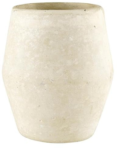 Santa Barbara Design Studio Pure Design Moderne Vase aus Pappmaché, klein, naturfarben