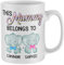 Purple Print House Personalised This Mummy Belongs Too Mug Baby Elephants Custom Names Mothers Day Mum Cup