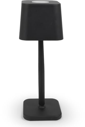 Elegante Tischleuchte mit LED, wiederaufladbar, 200 Lumen, 10 x 30 cm, Quadrilux