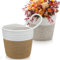INHEMING 2 pcs Indoor Woven Plant Pots,Cotton Indoor Planter, Small Woven Storage Basket,Cotton Rope Woven Hanging Plant Pots for Fake Flowers,Sunglasses, Jewelry, Keys