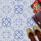 HUBDECO - Fliesenaufkleber - Küche, Badezimmer Deko - Klebefliesen - Bodenfliesen - Klebefolie Küche - Boden Schutzmatte - Selbstklebende Fliesen - 9 Stk. - Azulejos Mosaik - 20x20cm