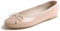 Feversole Cuscino Variopinto della Schiuma di Memoria del Macaroon delle Donne Insock Balletto del Brevetto Cipria Nudo 39 EU