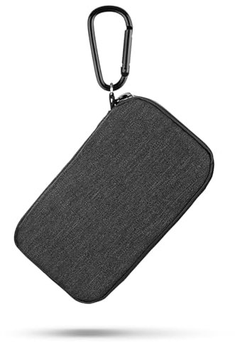 Geekria Shield Sports Earbuds Pouch, Earbuds Protective Case, In-Ear Headphones Travel Bag Compatible with Sony Walkman, Bose SoundSport, JBL EnduranceRUN, Plantronics, Sephia (Gray)