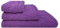 Acomoda Textil – Juego 3 Toallas de Baño 100 Algodón. Pack 3 Toalla Rizo con Cenefa 450 gr/m2, Toallas de Ducha, Lavado y Bidet Absorbente y Suave Pasa Aseo y Gimnasio. (Morado)