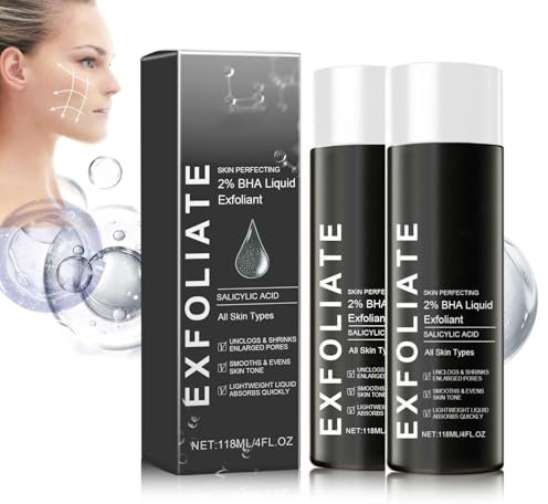 Salicylsäure Flüssigpeeling, Instant Iift Plus, BHA Liquid Peeling, Gesicht Exfoliant mit Salicylsäure gegen Mitesser, Unreine Haut, Poren Verkleinern (2pc)