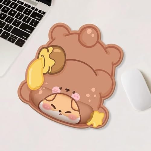 PEKNUX Wrist Protector Mouse Pad Wrist Pad Anti-Slip Office Laptop Keyboard Pad