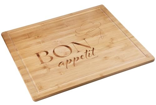 KESPER Buffet Hob Cover Plate with Branding, Material: Bamboo, Dimensions: 56 x 50 x 4 cm, Wood Thickness: 1.6 cm, Colour: Brown, 58597 13