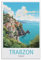 CNAHEIZ Trabzon Türkei Vintage-Reiseposter, See, 40 x 60 cm, Leinwand-Kunstdruck, Gemälde für Wanddekoration, Wohnzimmer, Schlafzimmer