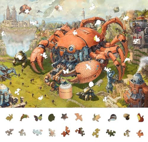 Battle Crab Jigsaw Puzzles for Adults 1000 Pieces,Pangxie-1k