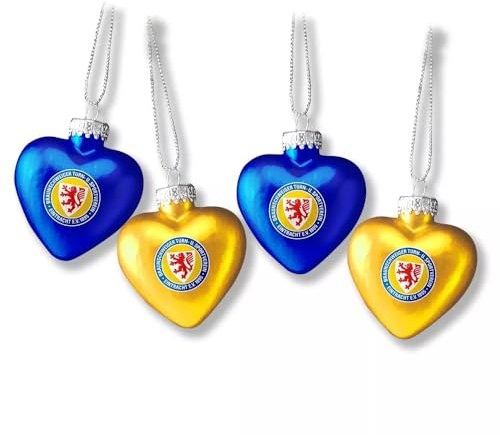Eintracht Braunschweig Weihnachtsschmuck Herz 4er Weihnachtskugeln Weihnachten
