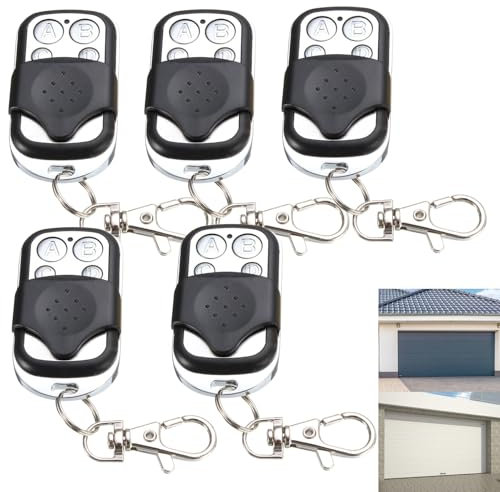 5 piezas de 433 MHZ universal para abrir puertas de garaje, control remoto automático universal, abridor de puerta de garaje inalámbrico de 433 MHz, control remoto de puerta de garaje, abridor