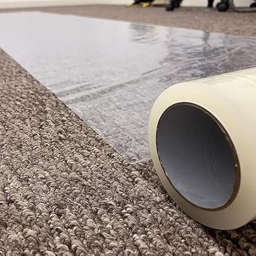 SHEEKS-Pro Carpet Protector – Self-Adhesive – Easy To Roll – Totally Waterproof – Clear – 600mm x 100m