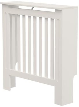 BELOFAY Radiator Cover White | Stylish & Compact Radiator Shelf with Top Surface | Durable, Space-Saving & Heat-Efficient | Ideal for Modern Homes | Easy Assembly (Small, Classic)