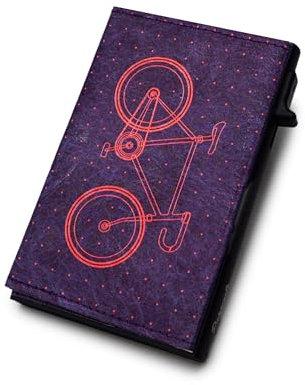Paprcuts RFID Alu Kartenetui - Dünner Kartenhalter aus kratzfestem Aluminium und reißfestem HiTech Material Tyvek Bis zu 12 Karten & Geldscheine mit RFID Schutz Ultraleicht Unisex | Bike