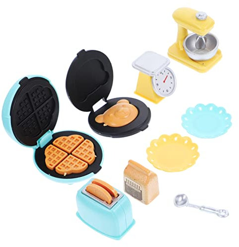 Yardwe Miniatur Puppenhaus Küchen Zubehör Realistische Mini-Toaster Und Mixer Für Spielküchen Für Junge Mädchen Kreativem Spiel Und DIY-projekten