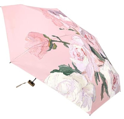 Genérico Sun Parasol | Paraguas Compacto para Viaje | Artículos de Exteriores Doble Uso, Ligeros y Portátiles para Playa, Transporte Diario y Eventos al Aire Libre