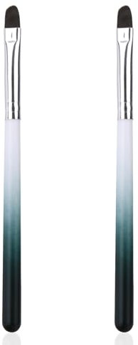 lasuroa 2pcs Nail Cleaning Brushes, Round Head Gel Polish Remover Pen for Cleaning Mistakes on Cuticles Professional Painting Manicure Brush for Nail Design Home Salon Use Tools