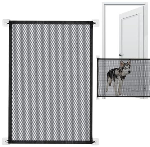 Barandilla para Perros Bebé,Vallas De Seguridad para Mascotas - Protección Infantil Sin Taladrar para Mascotas Niños Y Puerta Dormitorio Garaje