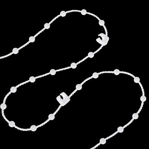 1pcs 10 Meter 100 clips Vertical Blind Bottom Chain for 3.5 Inch/ 89mm Slats,Durable Plastic vertical blind chain,Vertical Blinds Repair Parts,Blind Bottom Chain Slats Ideal for Repair