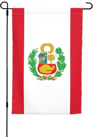 Flagge von Peru, bedruckt, doppelseitige Outdoor-Flagge, Garten, Innen- und Außenbereich, Dekoration, 30,5 x 45,7 cm