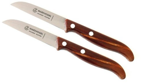 Marsvogel - Duo Pack Gemüsemesser Set - gerade Klinge - Griffe aus Gerlinol - Made in Solingen