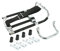 Set: Gepäckträger mit Aufbockgriff + Kleinteile + Schwarze Distanzstücke - für Simson KR51 Schwalbe