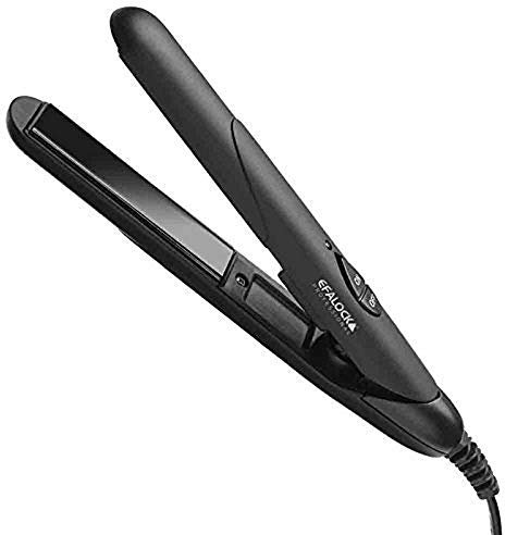Efalock Efa MicroFlat Mini Glätteisen, Schwarz, 3-teiliges Set