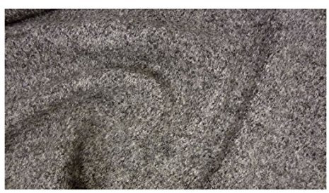 Fabrics-City Graumelange EDEL WALKLODEN Stoff 620G 100 Schurwolle Stoffe, 2911