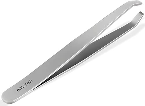 Profi Augenbrauen-Haarzupf-Pinzette Gerade 9 cm - 2 mm Edelstahl Zupfpinzette