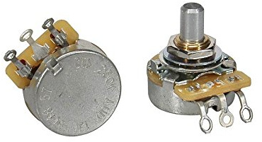 CTS USA Potentiometer - 250k Audio - Short Shaft - No Splines