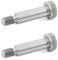 Ganter Normelemente | Passschrauben mit Bund - ISO 7379-8-M6-16-NI | Aufnahmedurchmesser 8mm | Edelstahl | 2 Stück