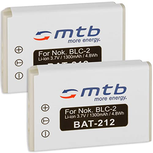 2x Batteria BLC-2 per Nokia 3310 (versione anno 2000) 3330, 3410, 3510, 3510i, 5510, 6650, 6800, 6810