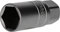 BRILLIANT TOOLS BT022851 Douille pour bougies d’allumage 1/2, 21 mm [Powered by KS TOOLS]