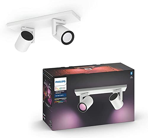 Philips Hue Argenta Colour Smart LED Double Spotlight