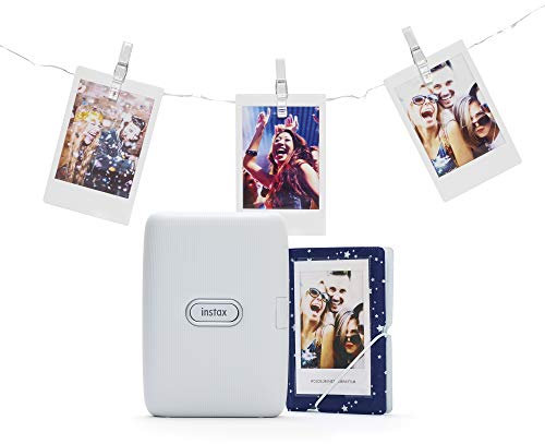 Fujifilm instax instax Link Smartphone Printer Bundle, 70100144612, Stampante, Bianco (Ash White)